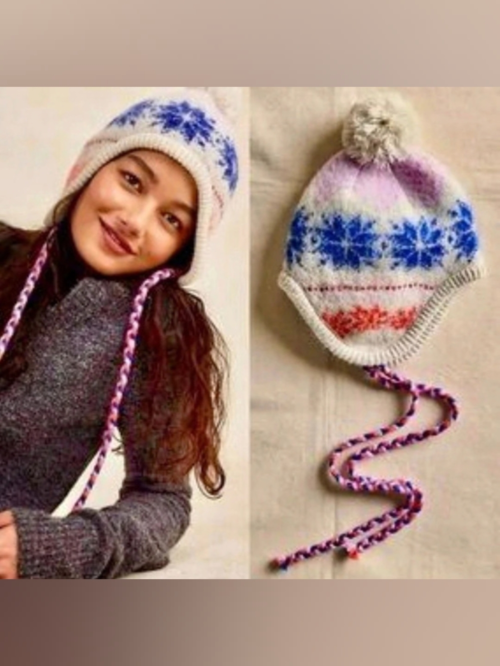 Free People Winter Whimsy Trapper Hat NWOT